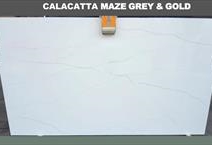 CALACATTA MAZE GRAY & GOLD SUPER JUMBO